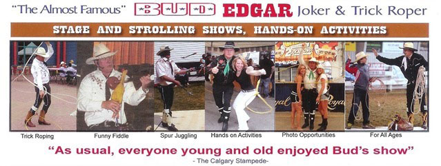 Trick Roping, Funny Fiddle, Cowboy Poetry, Juggling and More